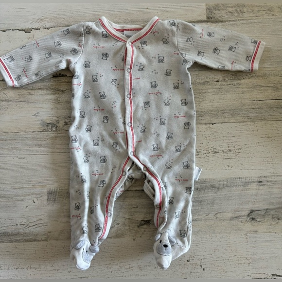 3/$9 - Vitamins Baby Boys Sleep and Play Outfit Size 3 months - Picture 1 of 3